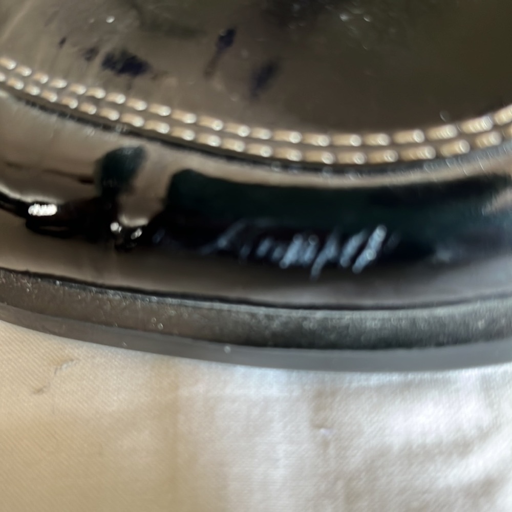 NEW Liz Claiborne black leather slip-on shoes w/buckle (Jemma). 10M/never worn. - Picture 6 of 6